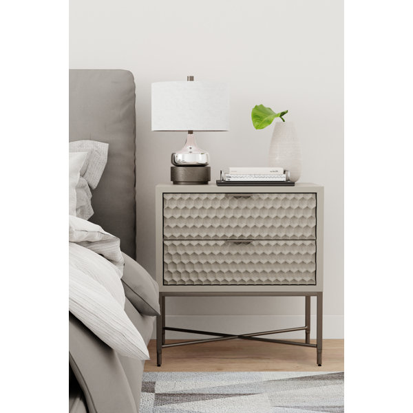 AllModern Capra Manufactured Wood + Solid Wood Nightstand & Reviews Wayfair Canada